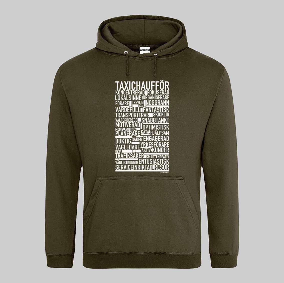 Taxichaufför Text Hoodie