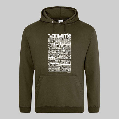 Taxichaufför Text Hoodie