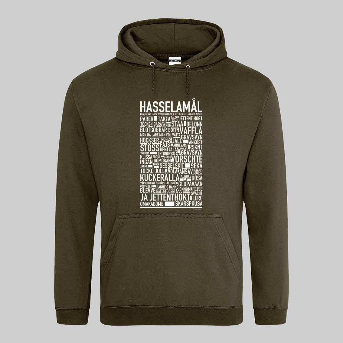 Hasselamål Dialekt Text Hoodie