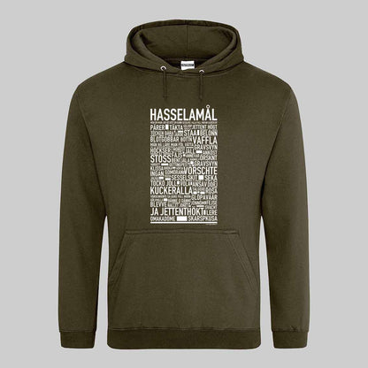 Hasselamål Dialekt Text Hoodie
