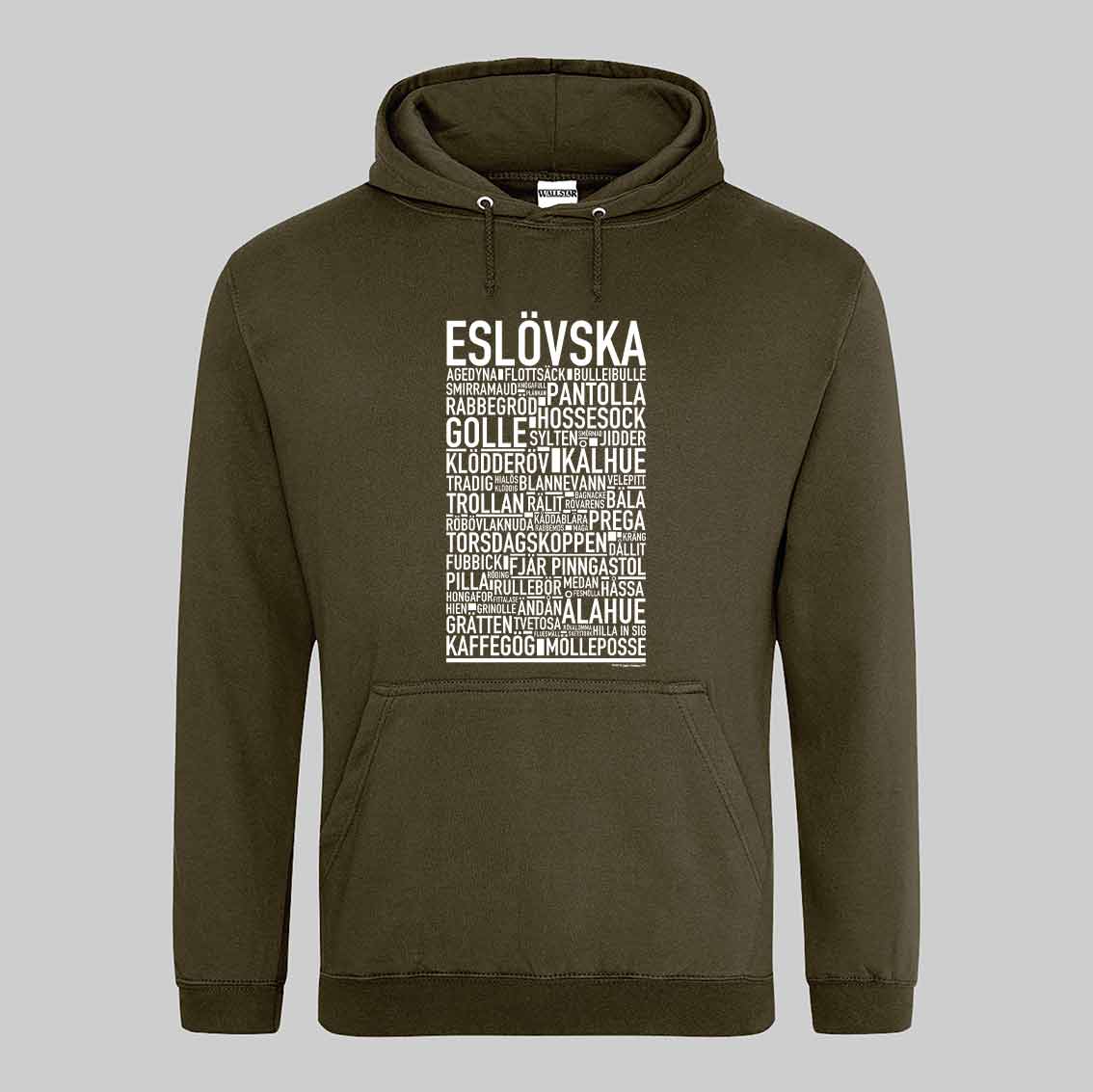 Eslövska Dialekt Text Hoodie
