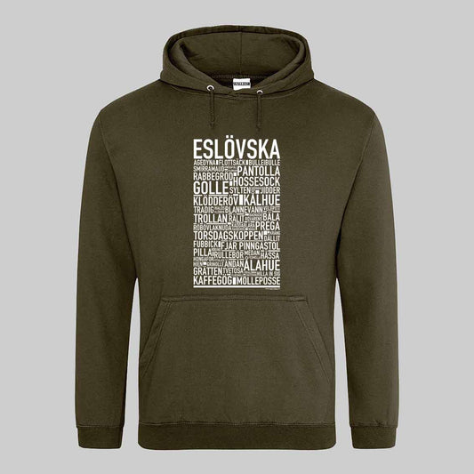 Eslövska Dialekt Text Hoodie