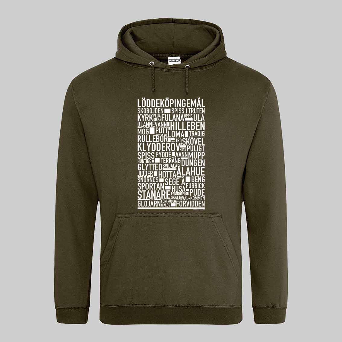 Löddeköpingemål Dialekt Text Hoodie