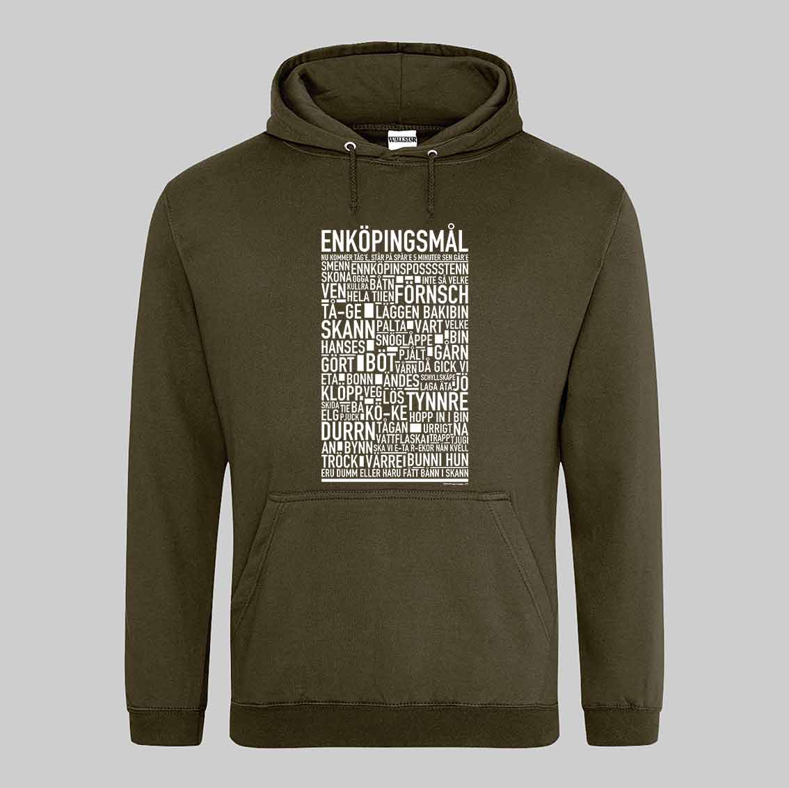 Enköpingsmål Dialekt Text Hoodie