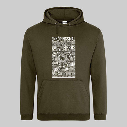 Enköpingsmål Dialekt Text Hoodie