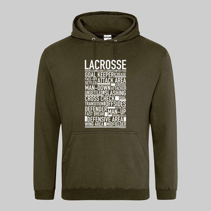 Lacrosse Text Hoodie
