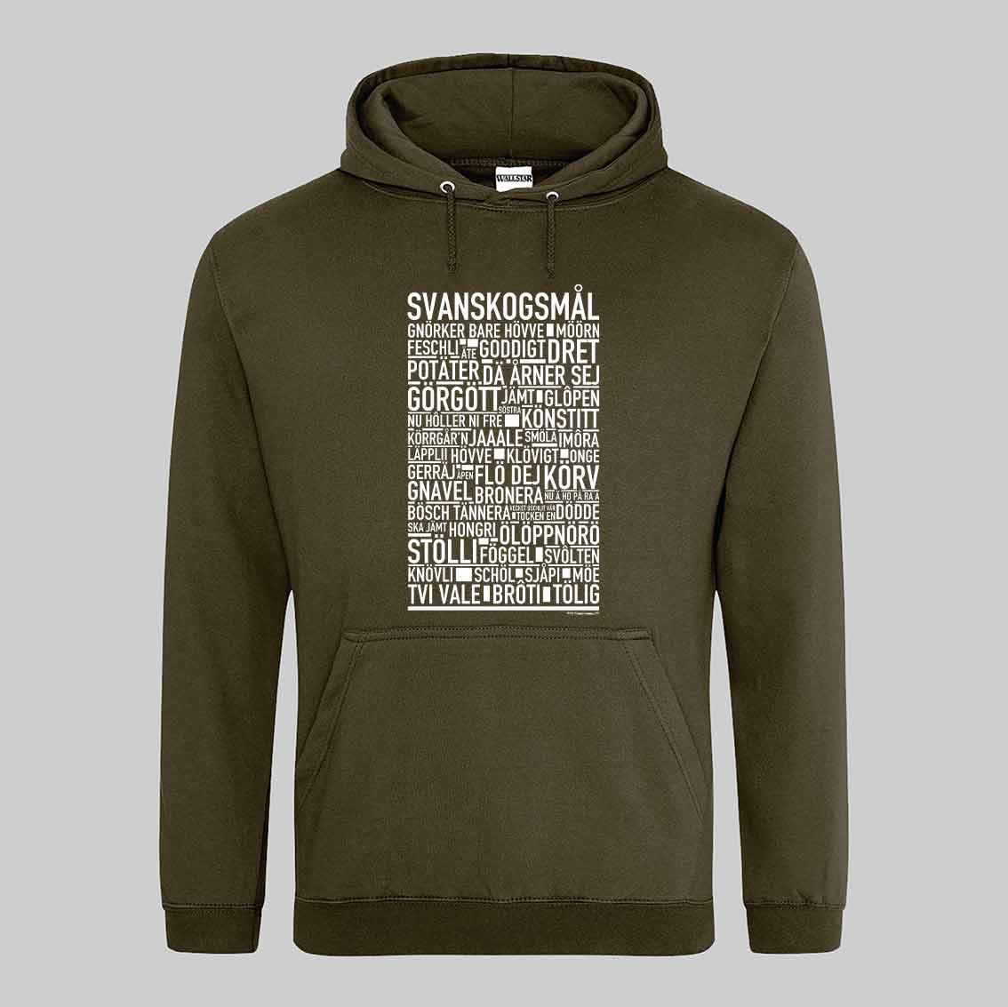 Svanskogsmål Dialekt Text Hoodie