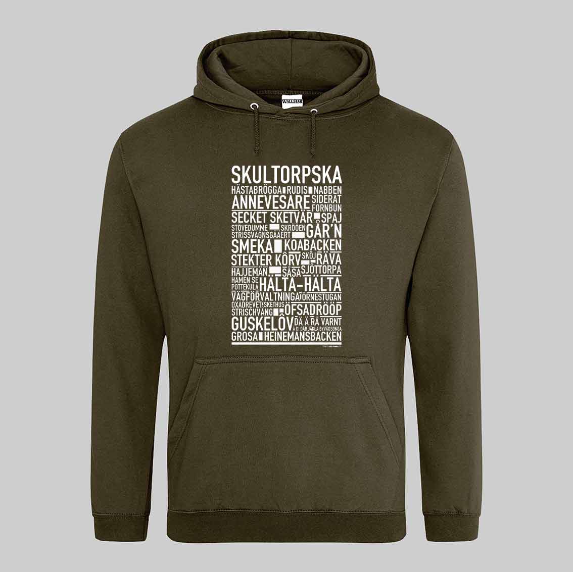 Skultorpska Dialekt Text Hoodie