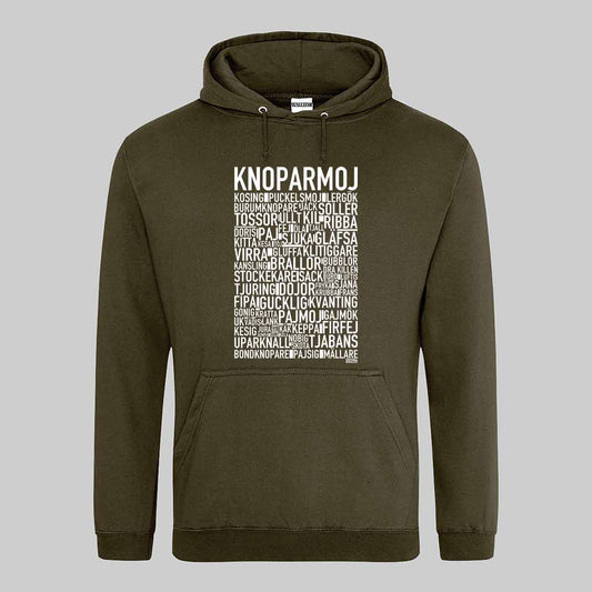 Knoparmoj Dialekt Text Hoodie