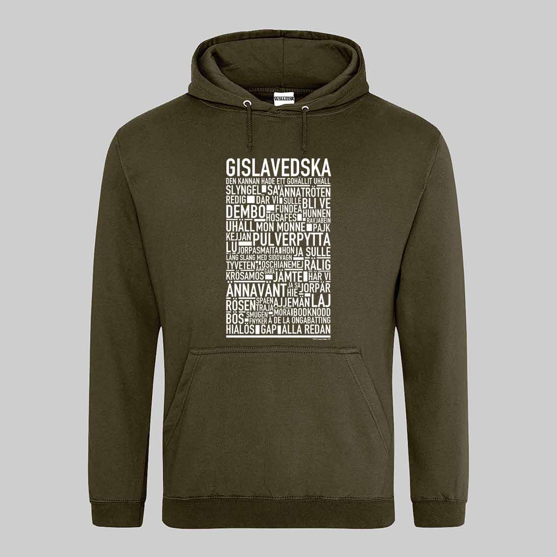 Gislavedska Dialekt Text Hoodie