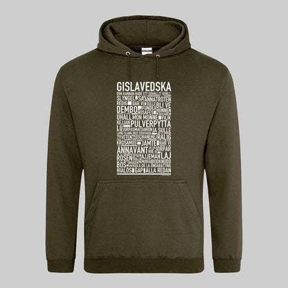 Gislavedska Dialekt Text Hoodie
