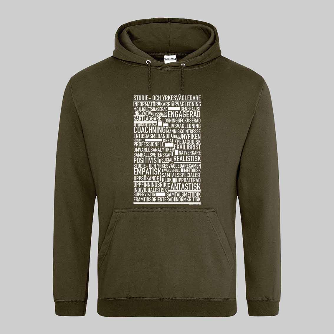 Studie- och Yrkesvägledare Text Hoodie