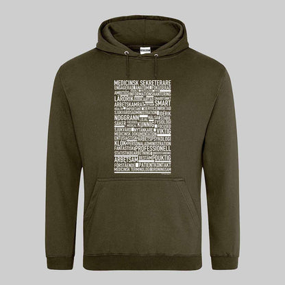 Medicinsk Sekreterare Text Hoodie