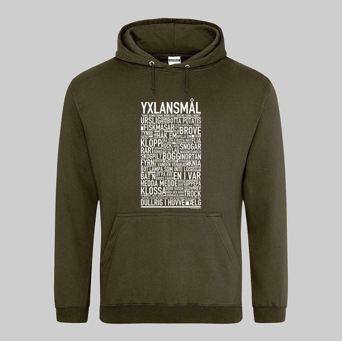 Yxlansmål Dialekt Text Hoodie