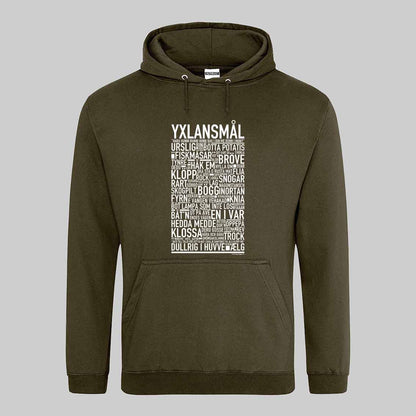 Yxlansmål Dialekt Text Hoodie