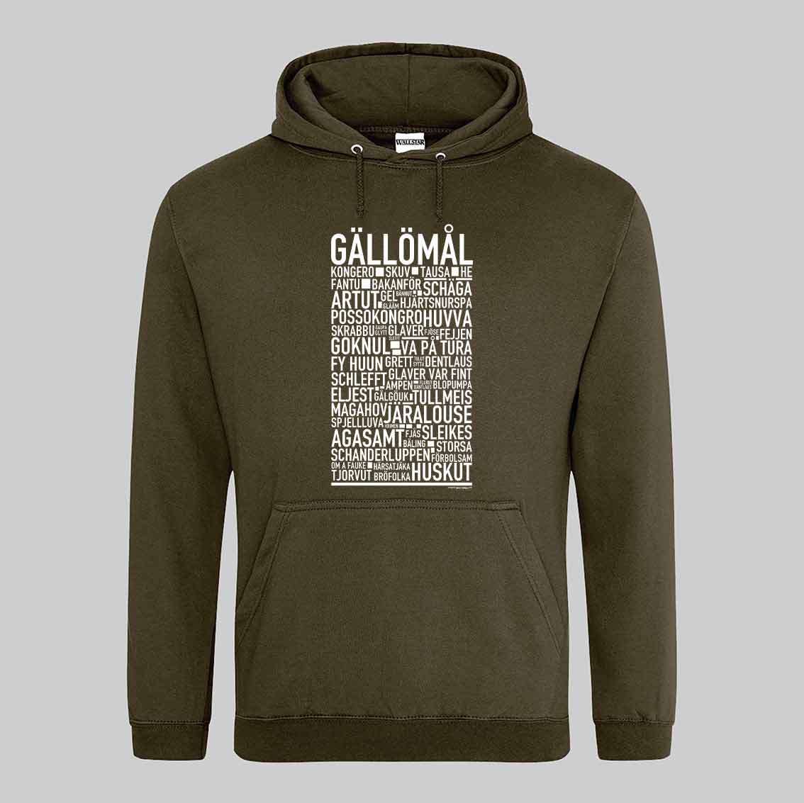 Gällömål Dialekt Text Hoodie