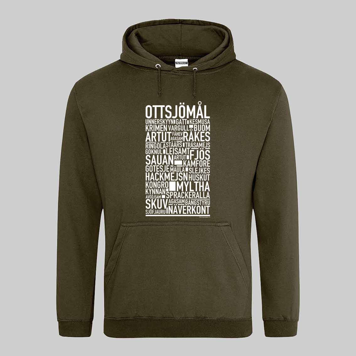 Ottsjömål Dialekt Text Hoodie