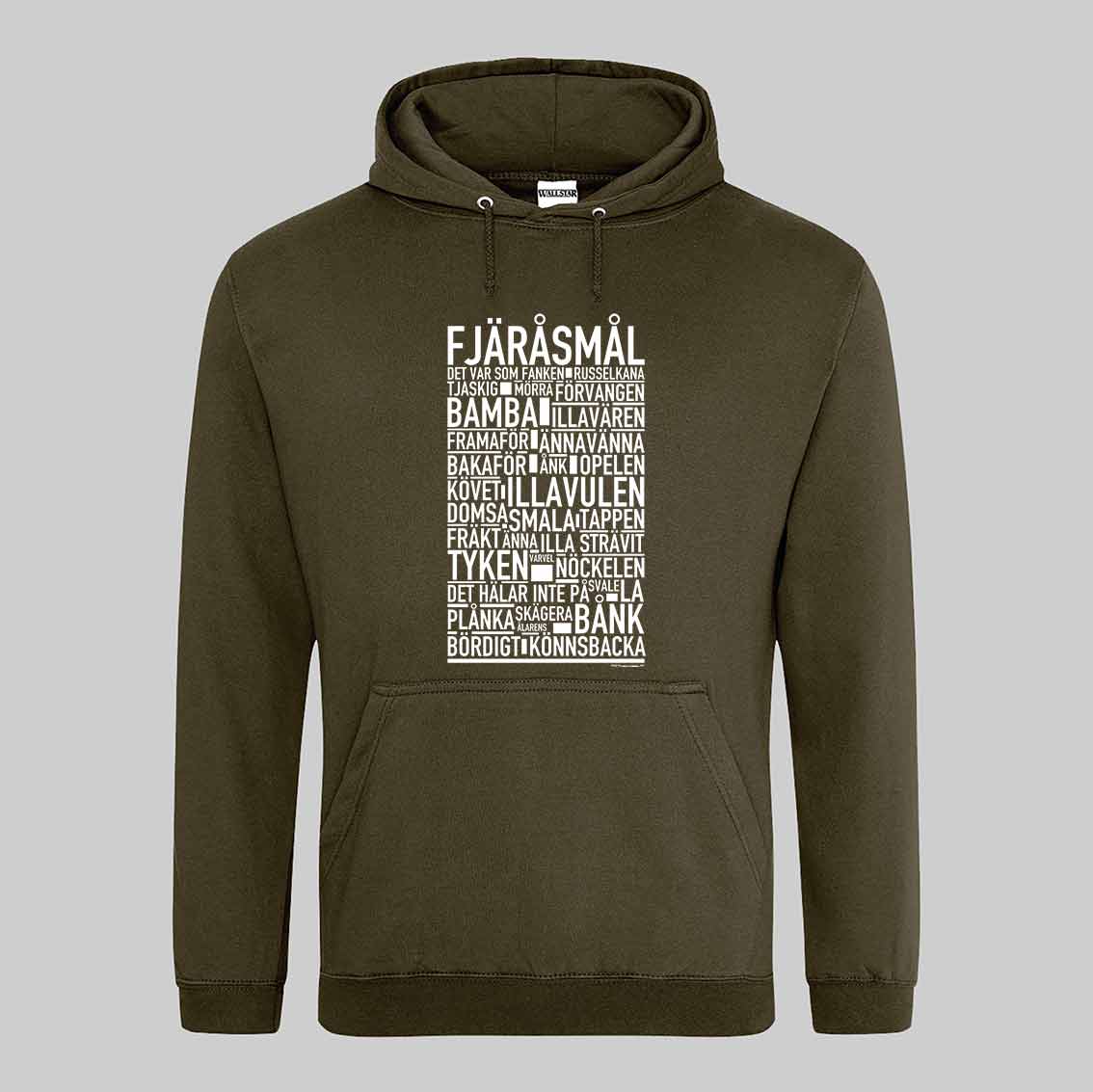 Fjäråsmål Dialekt Text Hoodie