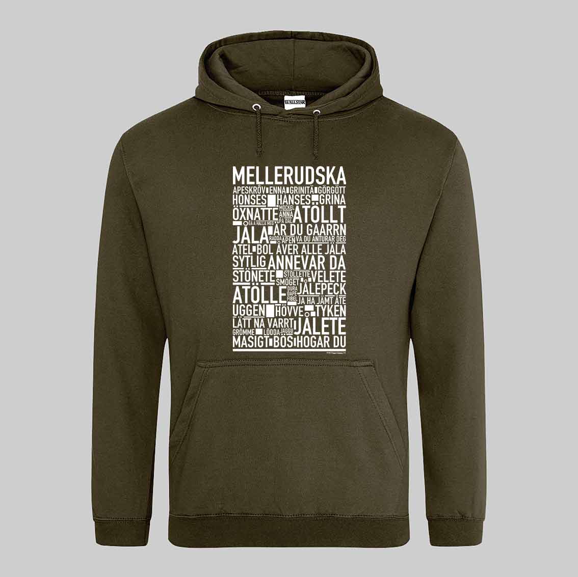 Mellerudska Dialekt Text Hoodie