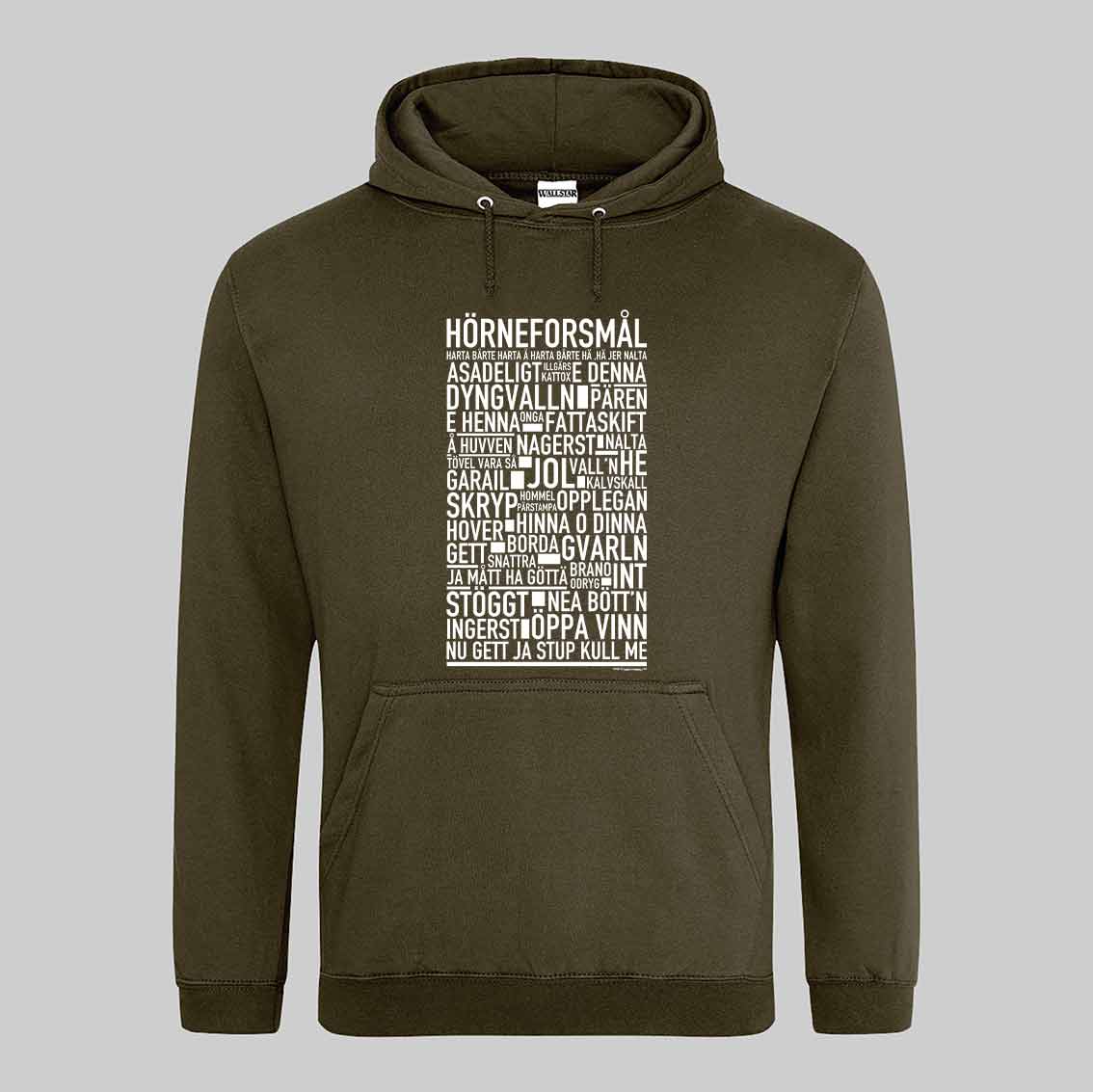 Hörneforsmål Dialekt Text Hoodie
