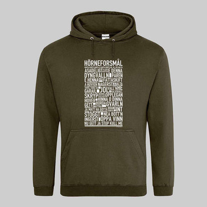 Hörneforsmål Dialekt Text Hoodie
