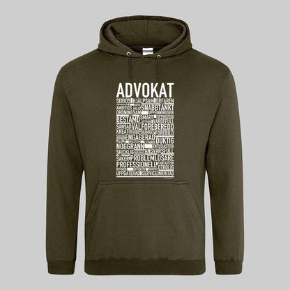 Advokat Text Hoodie