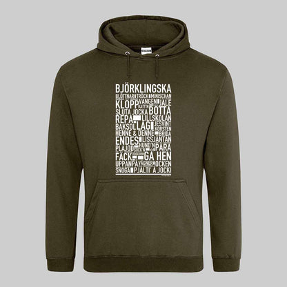 Björklingska Dialekt Text Hoodie