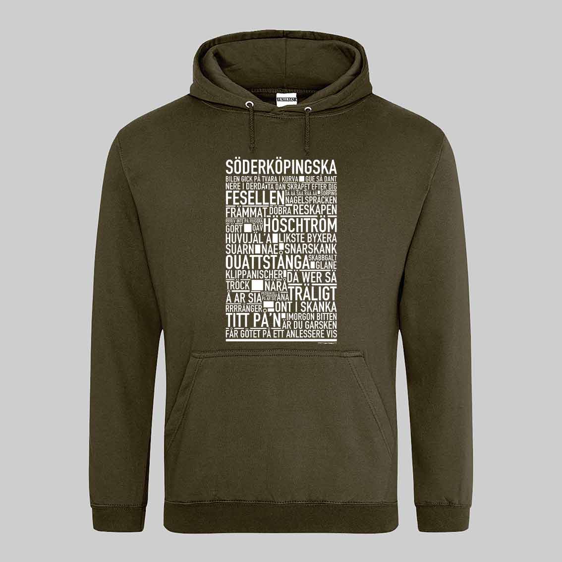 Söderköpingska Dialekt Text Hoodie