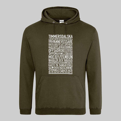 Timmersdalska Dialekt Text Hoodie