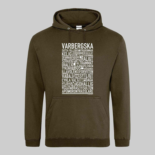 Varbergska Dialekt Text Hoodie