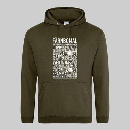 Färnbomål Dialekt Text Hoodie