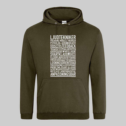 Ljudtekniker Text Hoodie