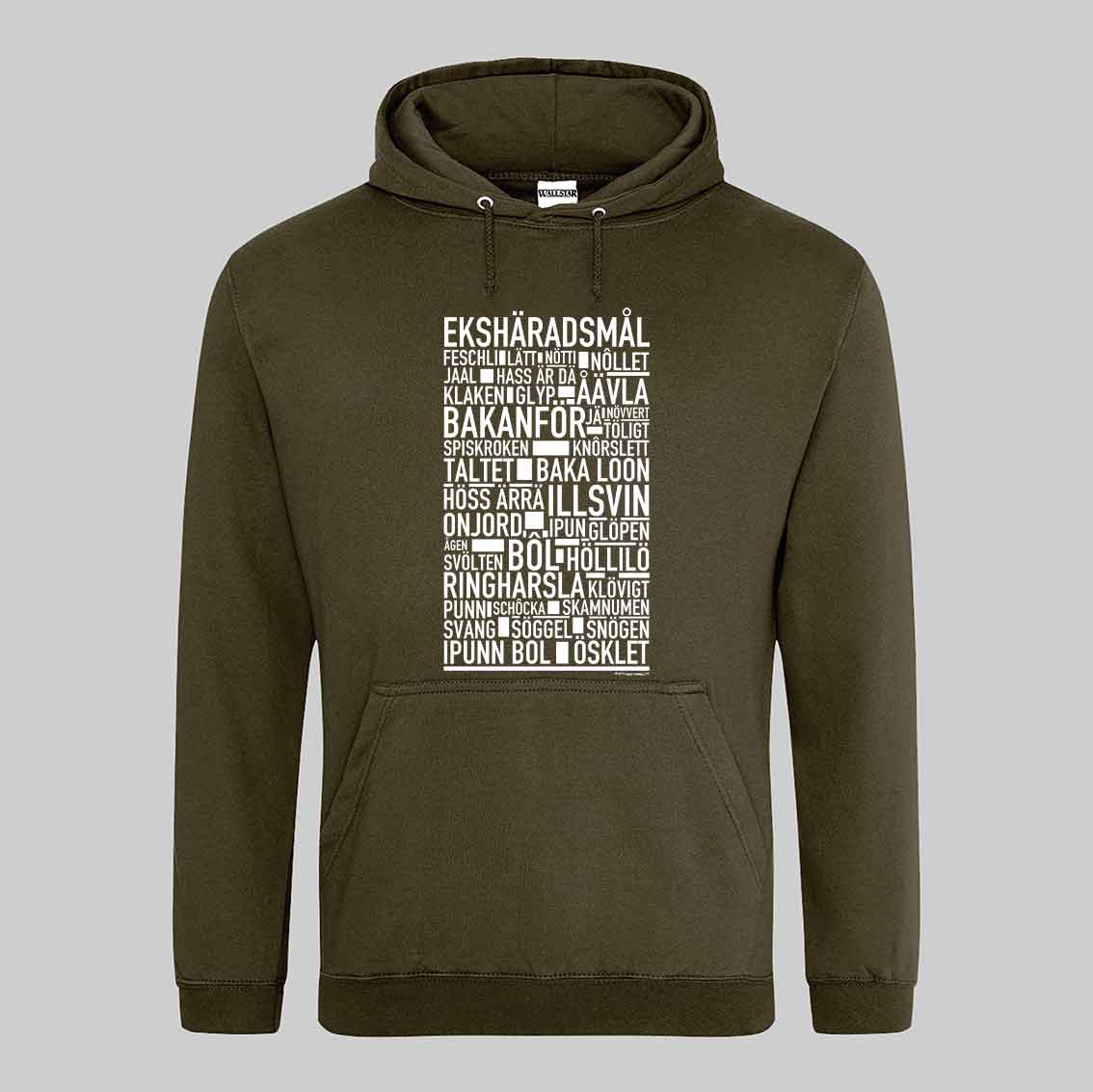 Ekshäradsmål Dialekt Text Hoodie