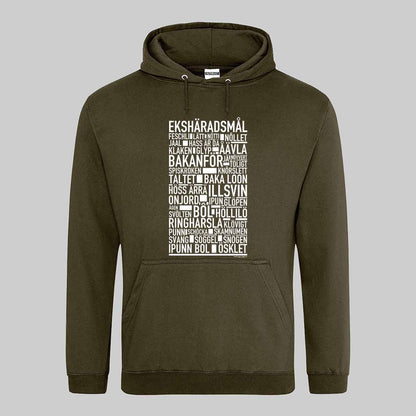 Ekshäradsmål Dialekt Text Hoodie