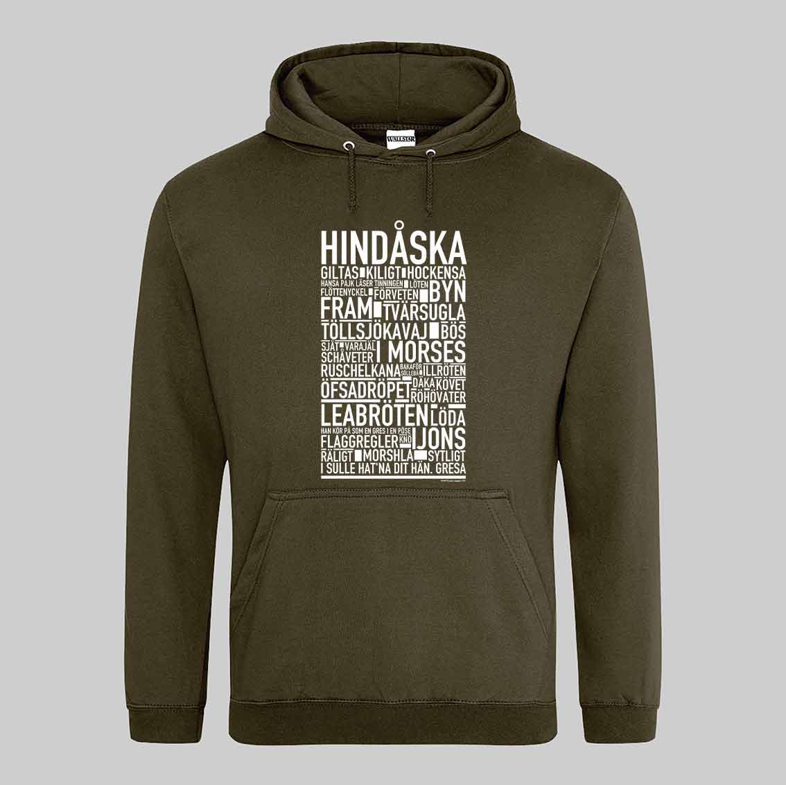 Hindåska Dialekt Text Hoodie