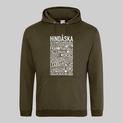 Hindåska Dialekt Text Hoodie