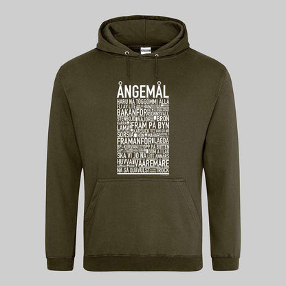 Ångemål Dialekt Text Hoodie