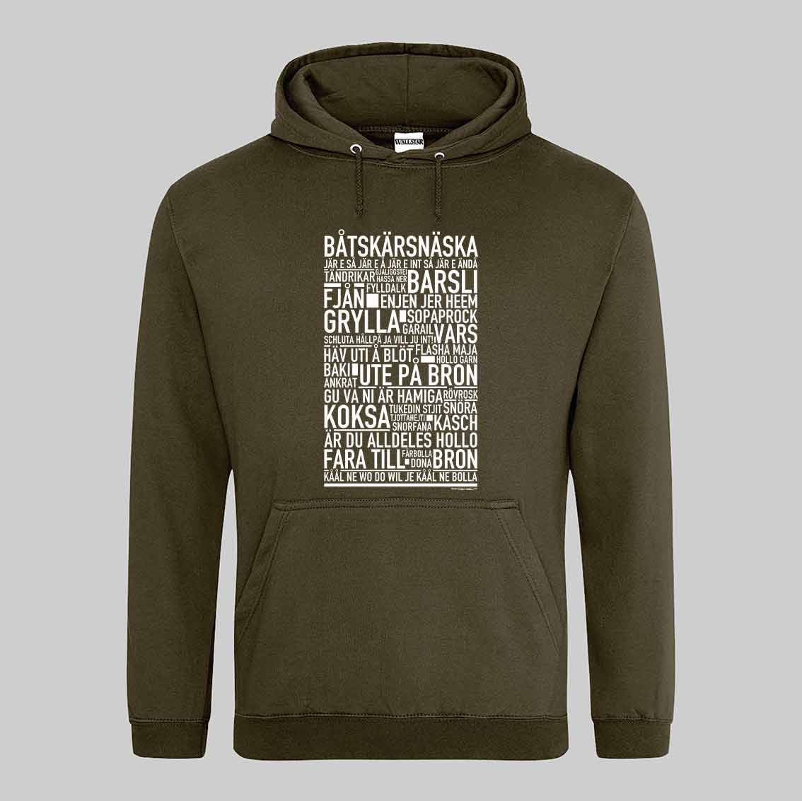 Båtskärsnäska Dialekt Text Hoodie