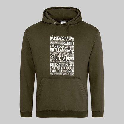 Båtskärsnäska Dialekt Text Hoodie
