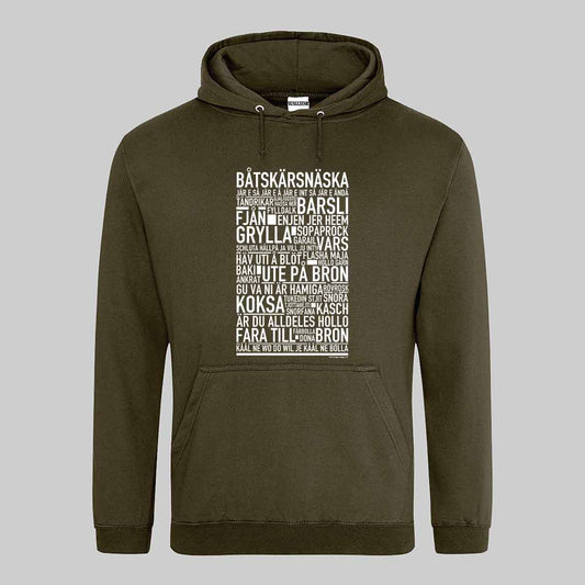 Båtskärsnäska Dialekt Text Hoodie