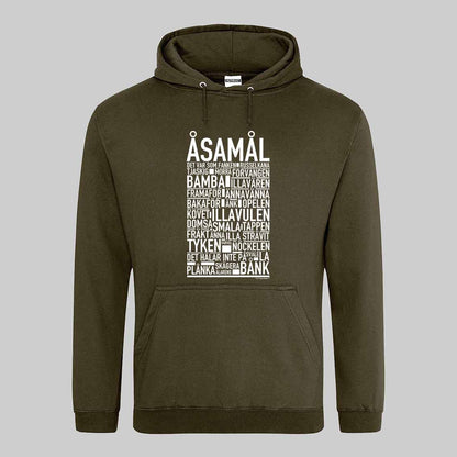Åsamål Dialekt Text Hoodie