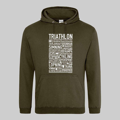 Triathlon Text Hoodie