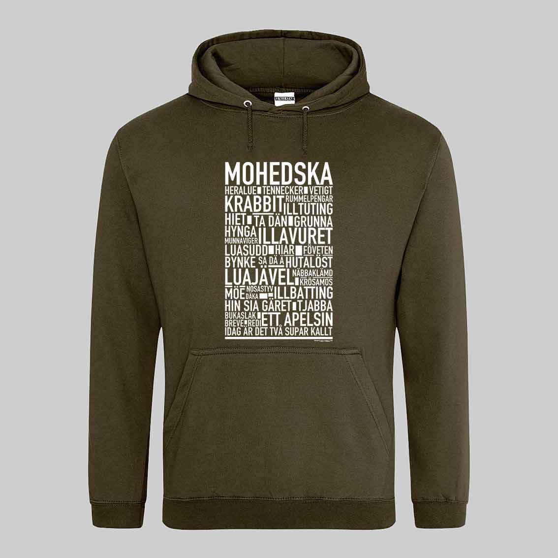Mohedska Dialekt Text Hoodie