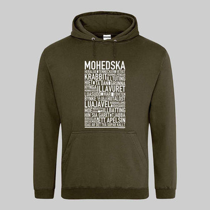 Mohedska Dialekt Text Hoodie