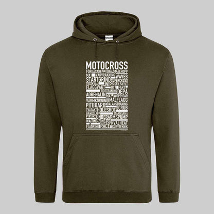 Motocross Text Hoodie