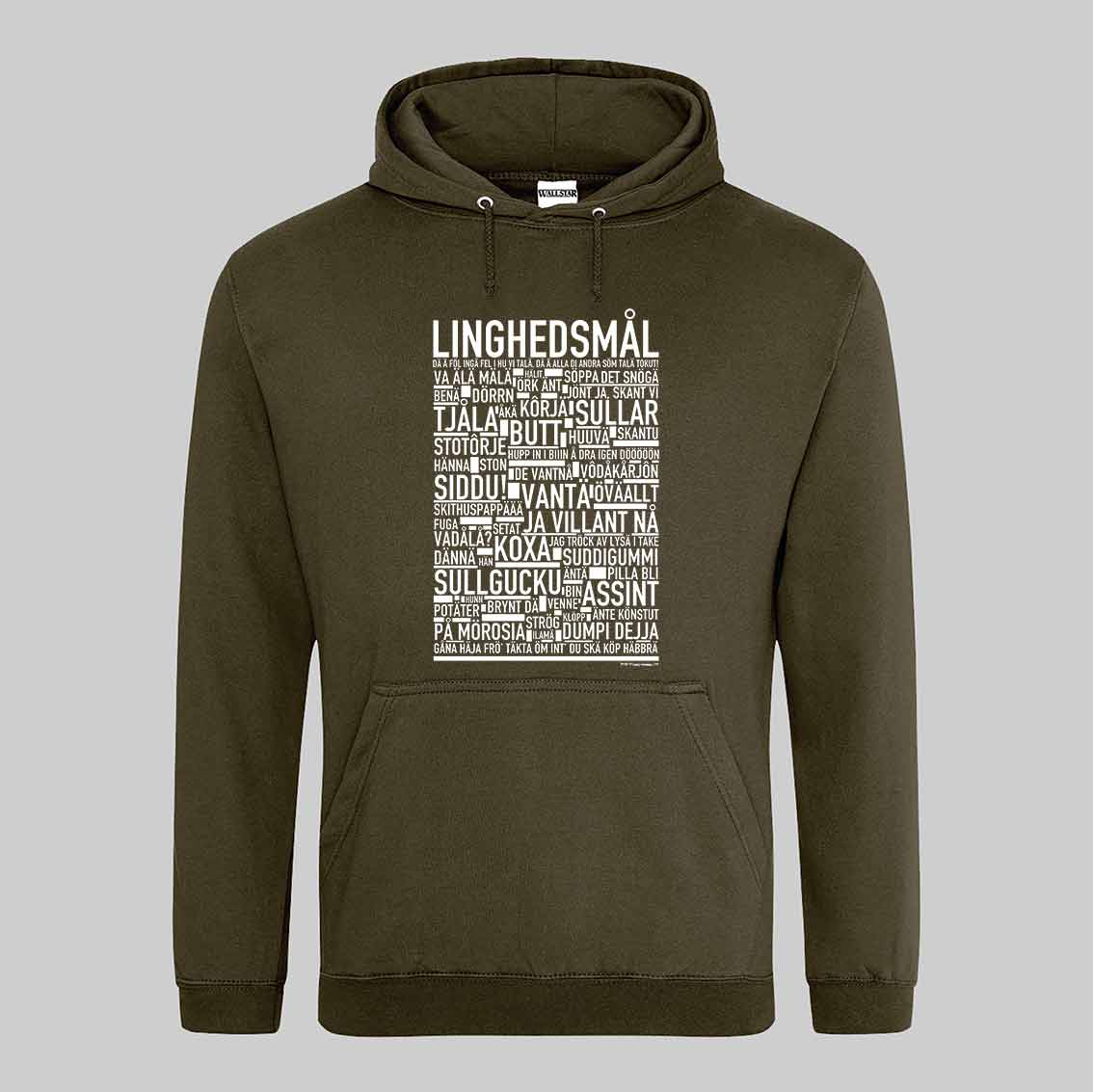 Linghedsmål Dialekt Text Hoodie