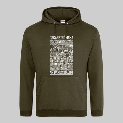 Oskarströmska Dialekt Text Hoodie