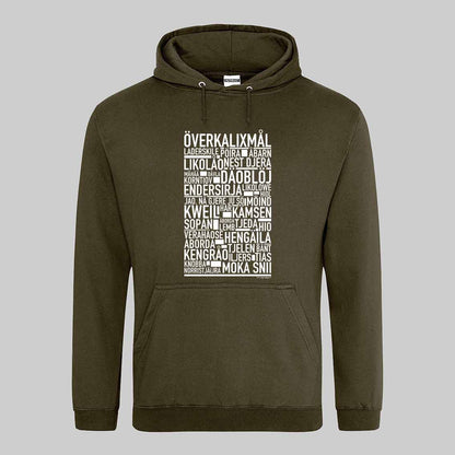 Överkalixmål Dialekt Text Hoodie