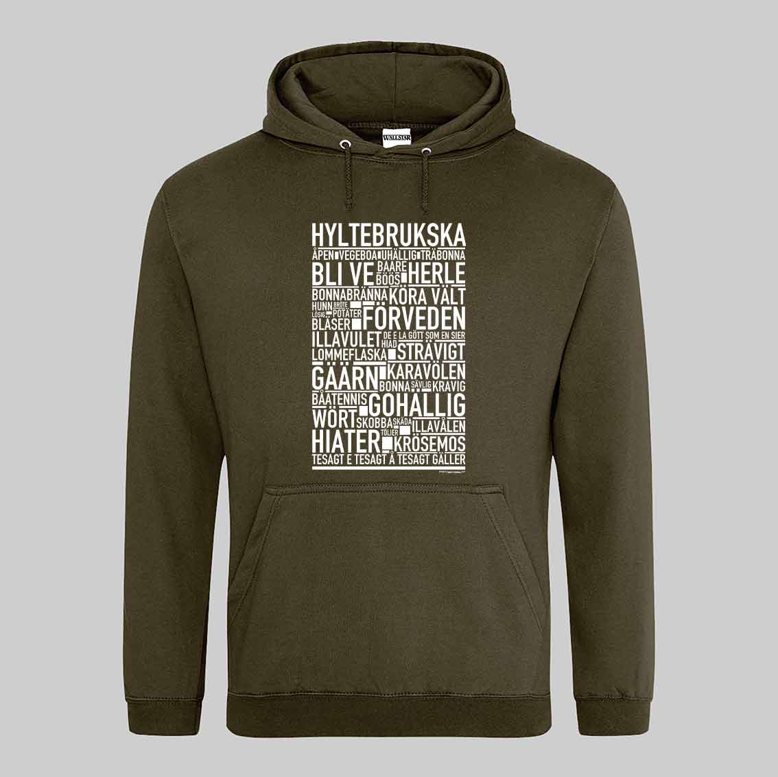 Hyltebrukska Dialekt Text Hoodie