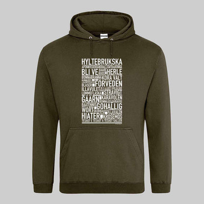 Hyltebrukska Dialekt Text Hoodie